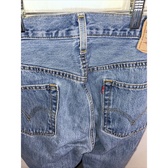 Levi’s 501 Men’s Straight Jeans Size 36x30 Blue Button Fly Cowboy Western Rodeo - Picture 9 of 12